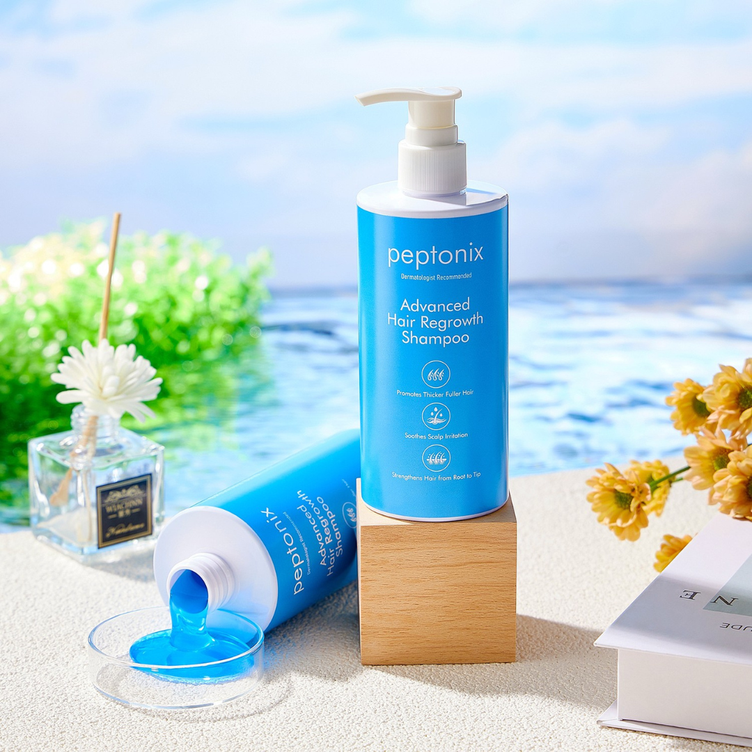 Champú regenerador de péptidos de cobre