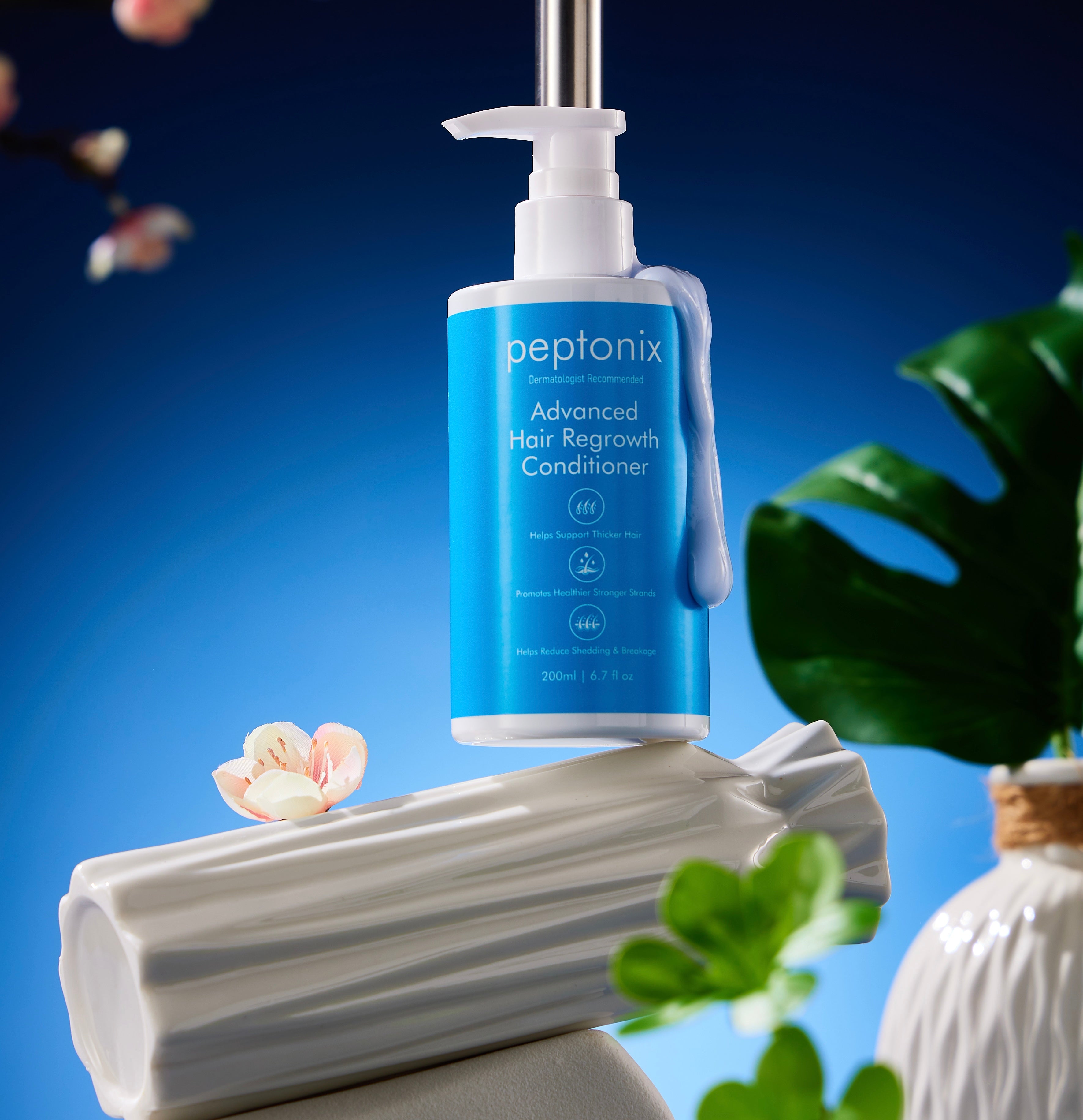 Acondicionador fortalecedor capilar con péptidos de cobre