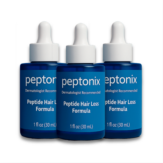 3 botellas - Suero para el crecimiento del cabello con péptidos de cobre