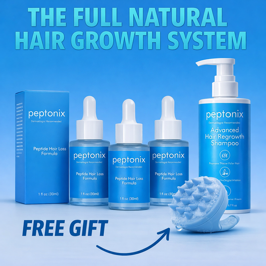 Rutina completa para el crecimiento del cabello con péptidos de cobre